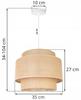 Hanging Lamp, Ceiling Chandelier, Lampshade, Boho Juta