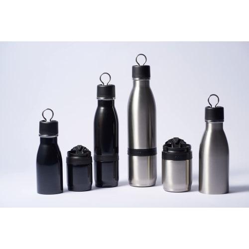 GU-02 Join Vacuum Insulated Bottle 300ml + Tumbler 200ml Stainless Steel Water Bottle My Bottle Connect Bottle Large Capacity 500ml