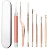 7pcs/set LED FlashLight Earpick Baby Ear Cleaner Endoscope Penlight Spoon Cleaning Ear Curette Light Spoon Ear Wax Removal