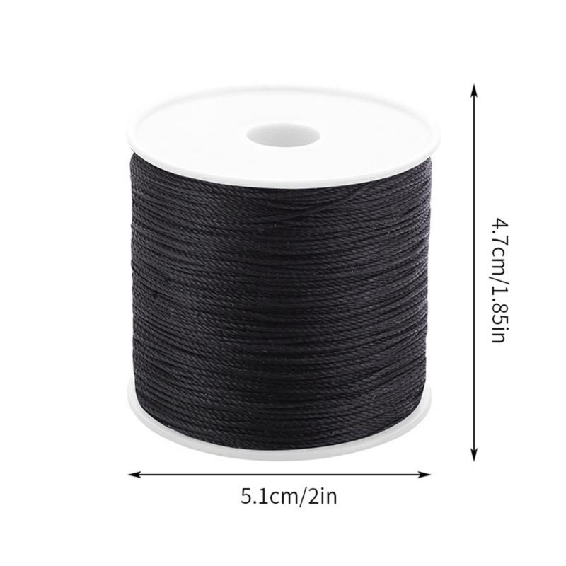 Gewachste Schnur 0,5 mm Leder Nähgarn Gewachstes Garn 115 Yards/Spule für Leder Nähen Buchbinden Schuhreparatur