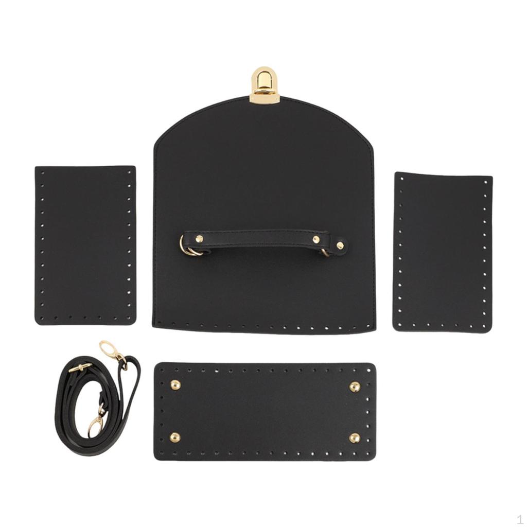 Bag Bases for Crochet Bottom /Shoulder Strap /Flap Cover/Lock Buckle DIY