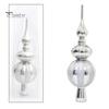 Topper per albero di Natale Topper per albero di Natale glitterato Topper per bottiglia antiscivolo a forma di zucca Decorazione per albero di Natale Crea atmosfera Decorazioni per feste