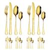 Stainless Steel Flatware Set Skull Pattern 24pcs Utensils Tableware Set Kitchen Forks And Spoons Set For Home Kitchen Eating