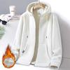Autumn Winter Women Solid Hoodies Women Sweatshirt Jacket Breathable Leisure Walk Warm Hooded Zipper Top Lady Coat