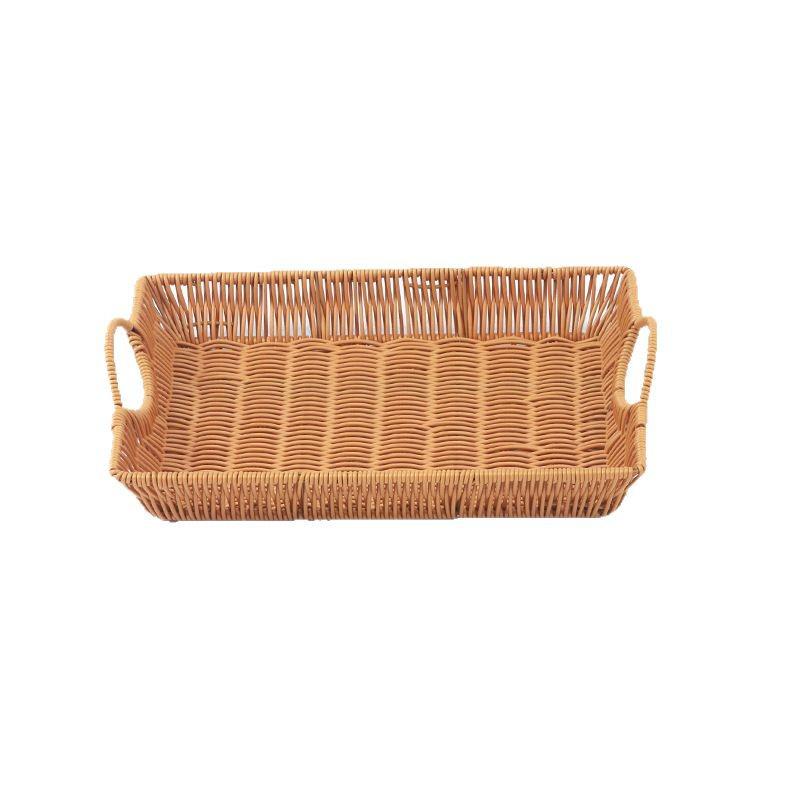 Rattan Weave Fruit & Bread Tray - Snack & Vegetable Storage Basket