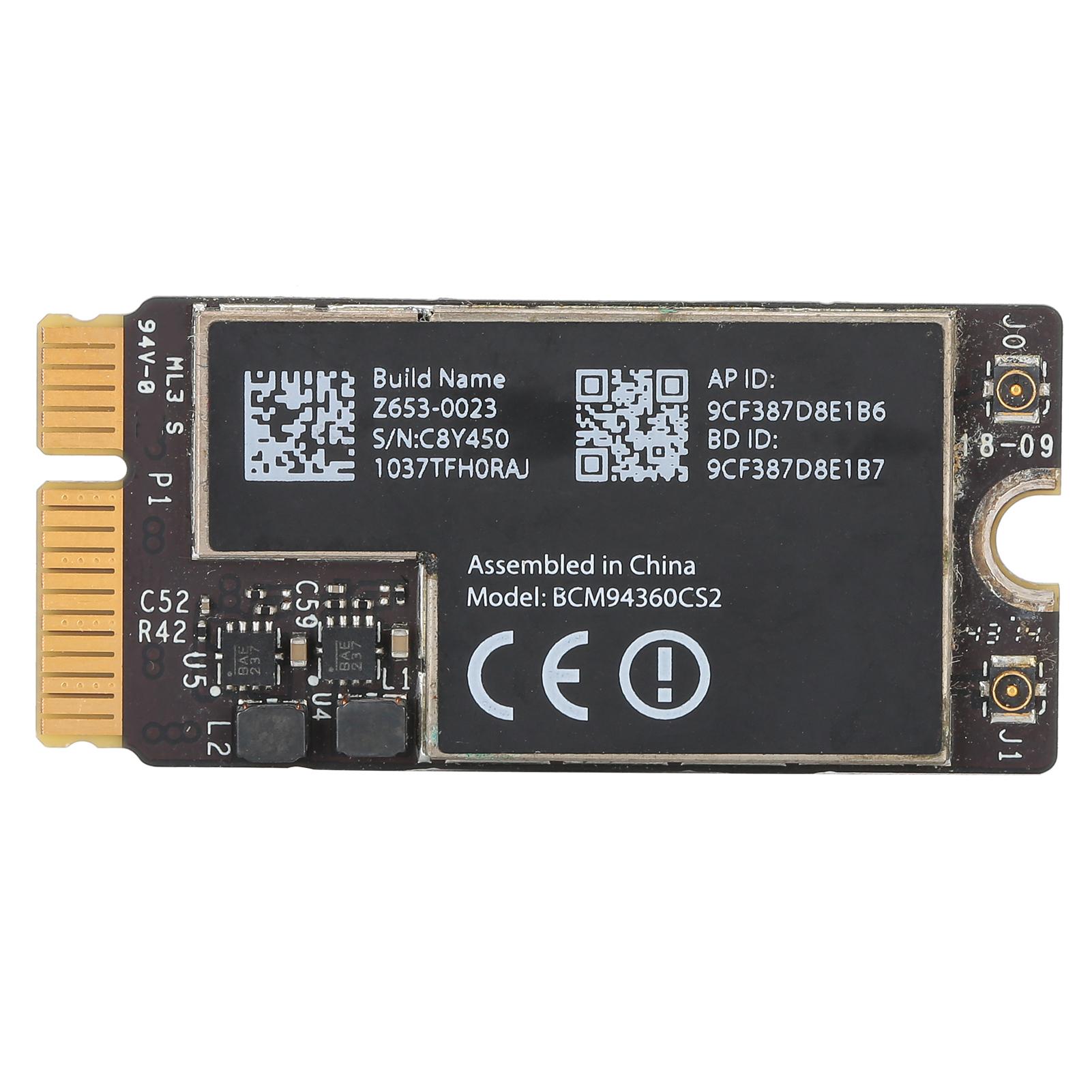 

Мережева карта 2.4G 5G Бездротова Без драйверів Дводіапазонна Bluetooth 4.0 для комп ютера OS X 2013-2017