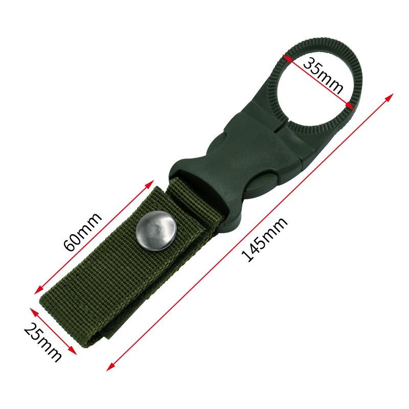 1/2/4PC Nylon Webbing Buckle Hook Water Bottle Holder Clip Outdoor Military EDC Carabiner Backpack Belt Hanger Camp Tools
