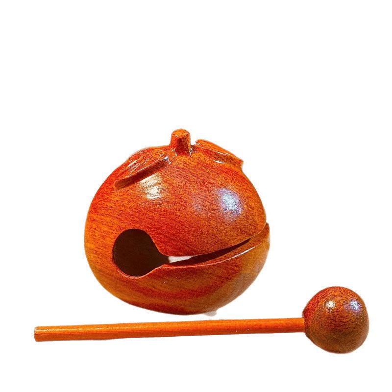 Karin Wood Carved Lucky Orange Fish: Decorative Wishful Ornament for Relaxation and Prosperity