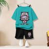 Boys' Short Sleeved Summer Outfit, Children's Sportswear, Cool and Fashionable Summer Outfit
