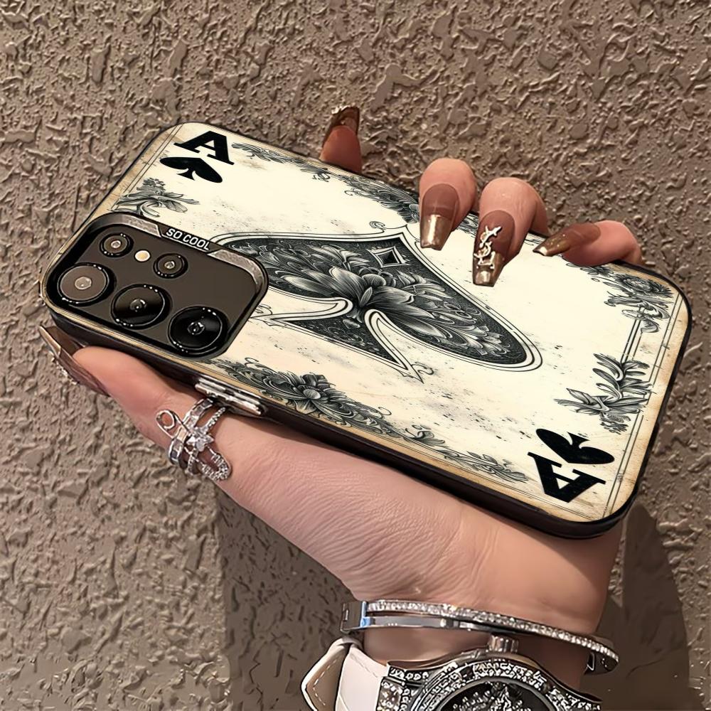 Playing cards High-end Exquisite Light Luxury Phone Case PhoneCase for Samsung Galaxy S26 S25 S24 S23 S22 S21 FE Ultra Plus