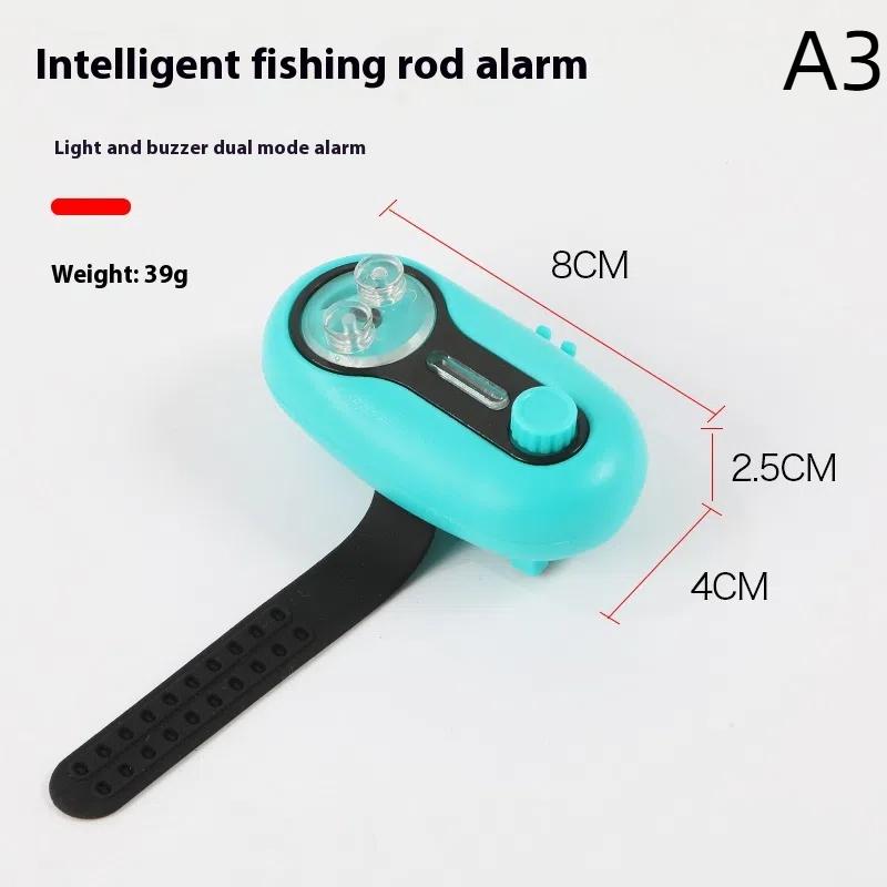 1pc Bait Alarm Sea Rod Indicator Sound Light Fishing Alarm Electronic Buzzer Indicator Siren Fishing Alarm Fishing Parts