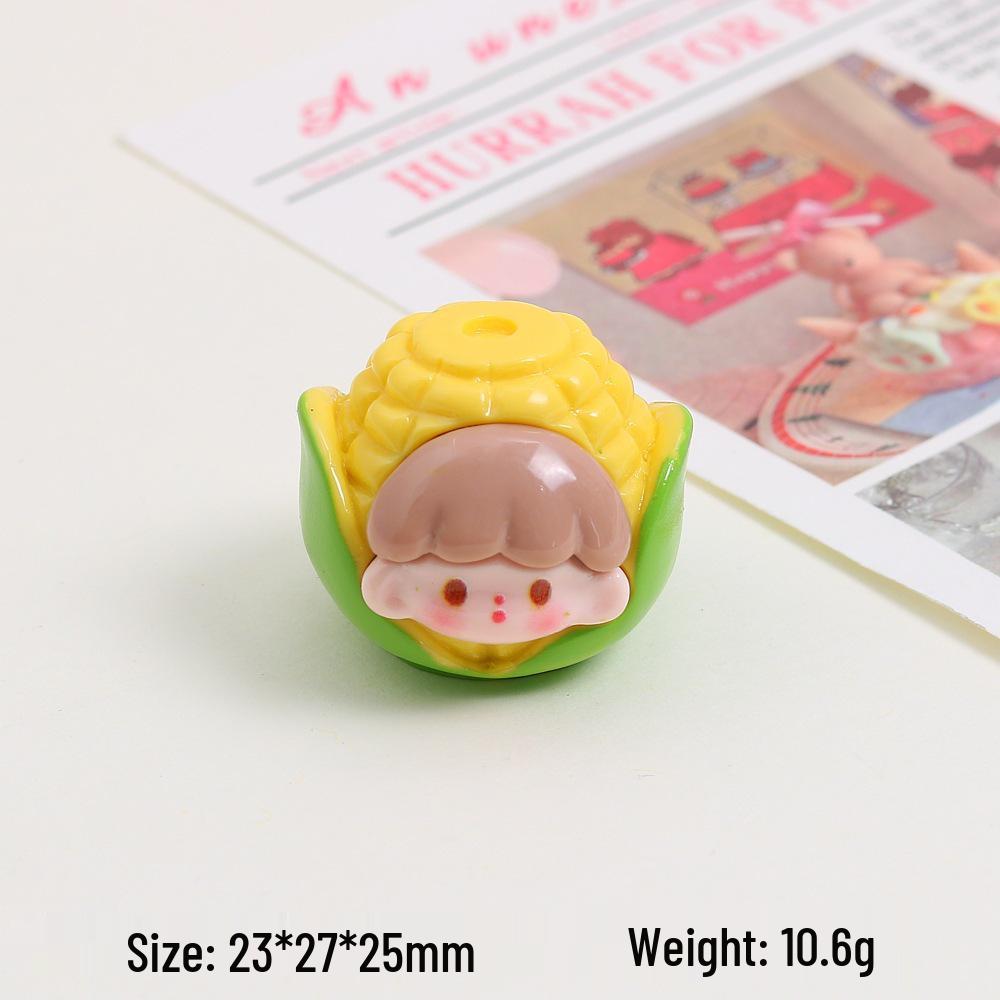 3D Cartoon Vegetable Resin Accessories for DIY Handmade Hairpins