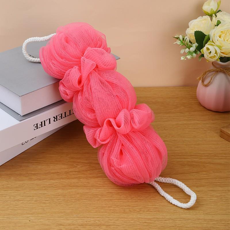 Premium Long Bath Scrubber - Soft Foam Shower Towel & Back Brush