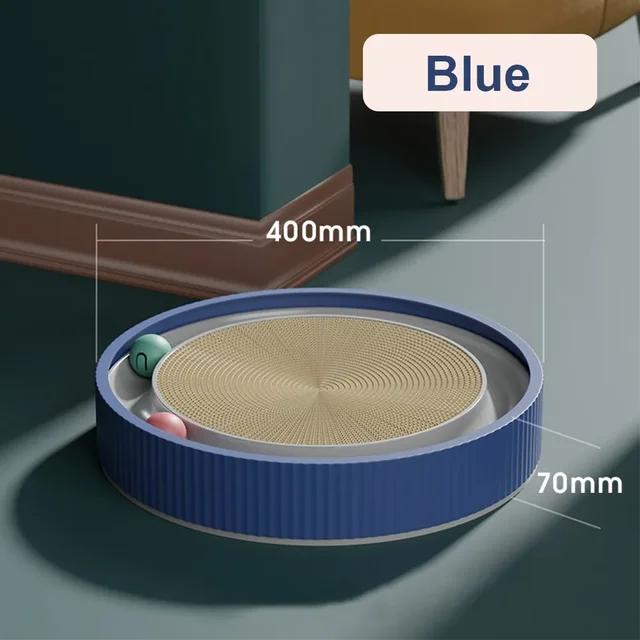 Round Cat Scratcher Bed Cat Scratching Board with Ball Toy Cat Scratcher Funny Sharpen Nails Scraper Can Replace Nest for Cats