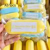 1Pcs Slow Rising Soft Squeeze Toy Food Shape Rice Cake Cheese Bread Anxiety Reliever Toy for Travel Time Kill