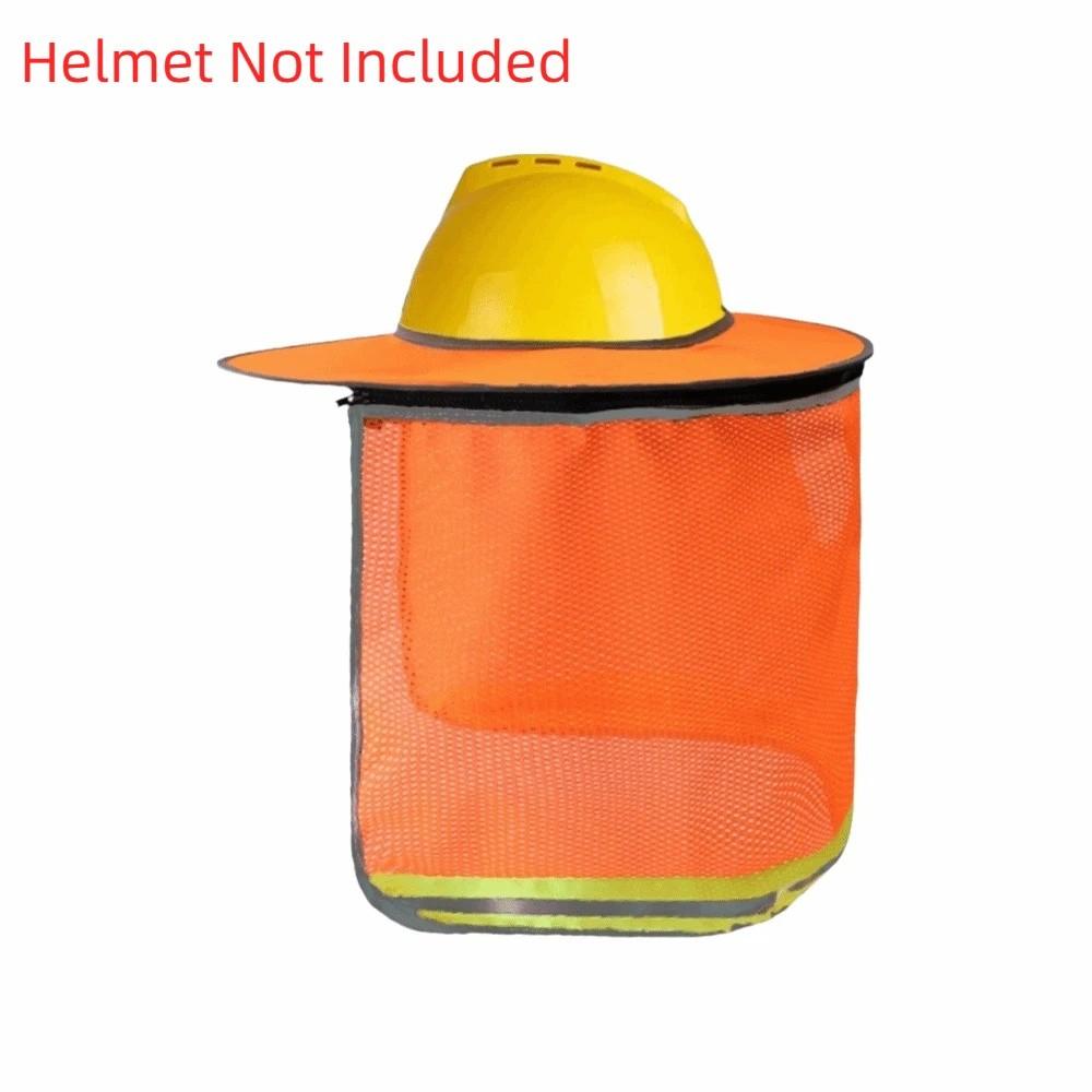 UV Protection Safety Helmet Curtain Reflective Sunscreen Neck Cover  Construction Site