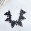 Schwarz-Weiß-Spitzen-Hohl-Kragen breiter Rand Choker Temperament Halsband Abdeckung Halsmuster Narbe Hals Schmuck Choker Hals