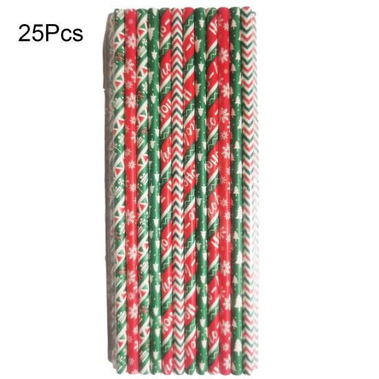 25 ks slámek na pití na párty, potravinářské, bez BPA, opakovaně použitelné, široce používané brčka do sklenice, stolní dekorace