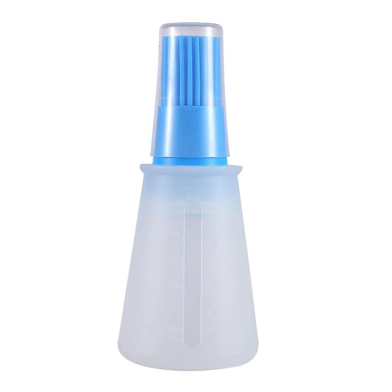 Barbecue Oil Brush Oil Dispenser with Brush High Temperature Resistant Silicone Seasoning Bottle Brush Kitchen Baking Gadgets