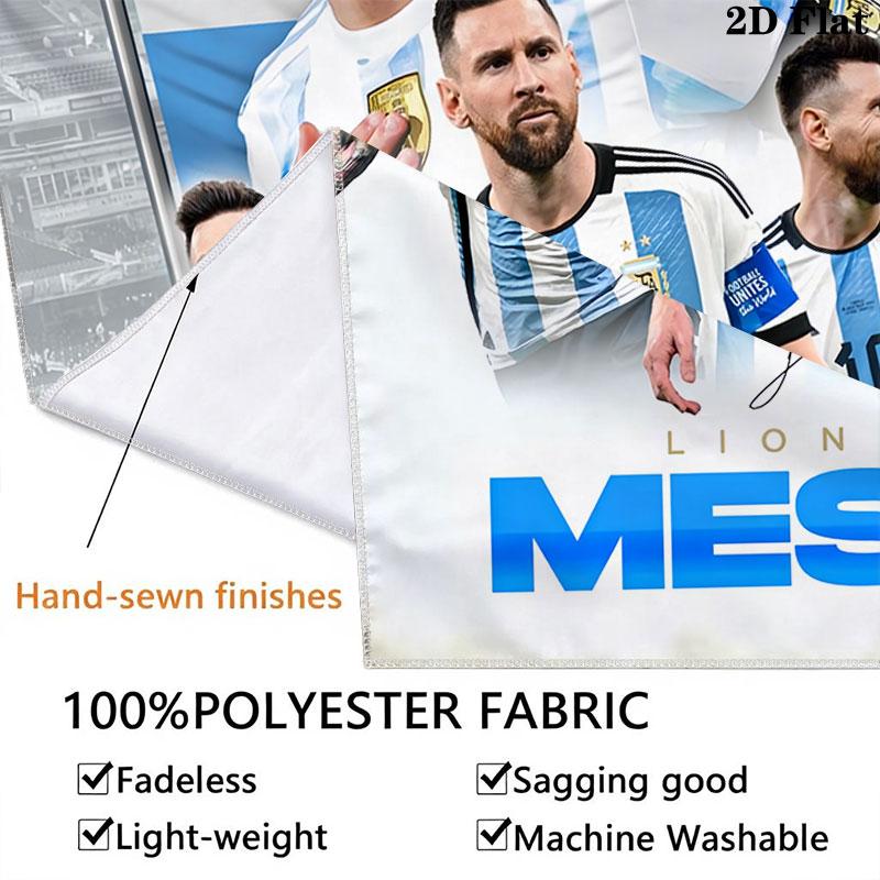 Messi Wall Hanging Printed Fabric Blanket Decorative Tapestries for Bedroom Living Room Home Decor
