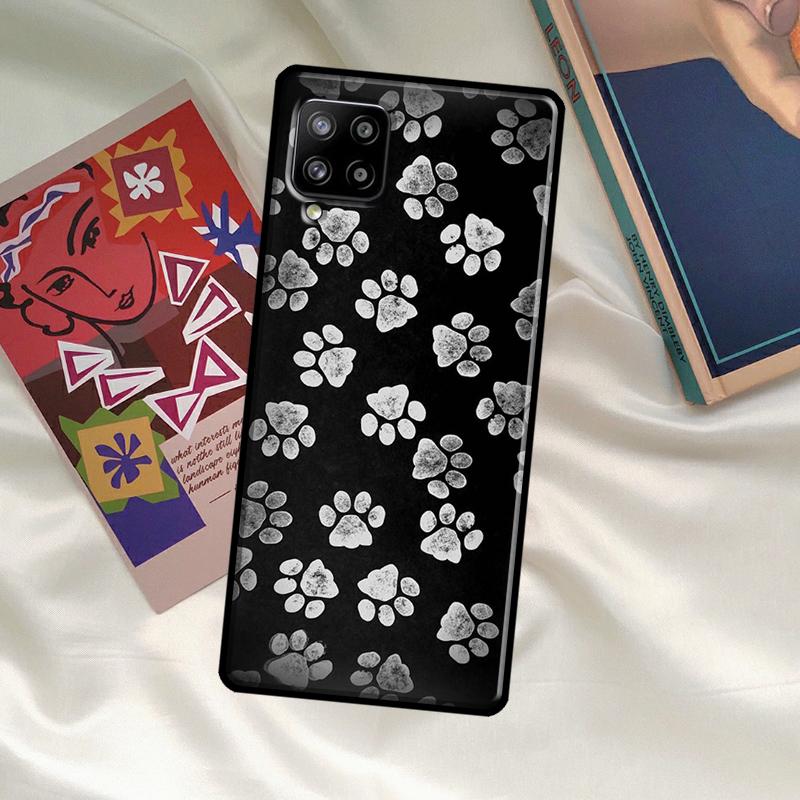 Dog Paw Case For Samsung Galaxy A54 A06 A05 A16 A26 A36 A56 A53 A32 A52 A33 A13 A55 A35 A15 A14 A34