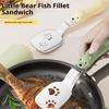 Multifunctional Food Tongs Stainless Steel Bbq Bread Clip Durable Frying Shovel Clip Fried Fish Shovel Household Kitchenware