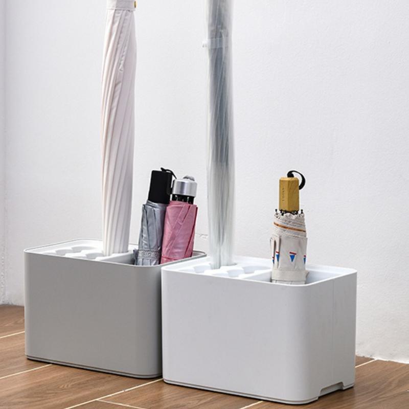 Umbrella Rack with Drip Tray Removable Umbrella Holder Modern Umbrella Stand with Grid Saving Space Storage Parasol Accessories