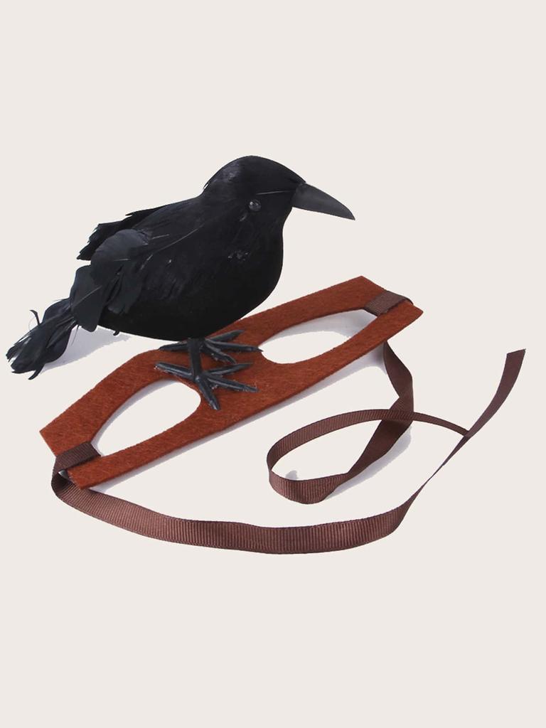 1 Stück - Halloween Krähen-Themen Haustier Kopfschmuck - Lustige Accessoires für Katzen und Hunde