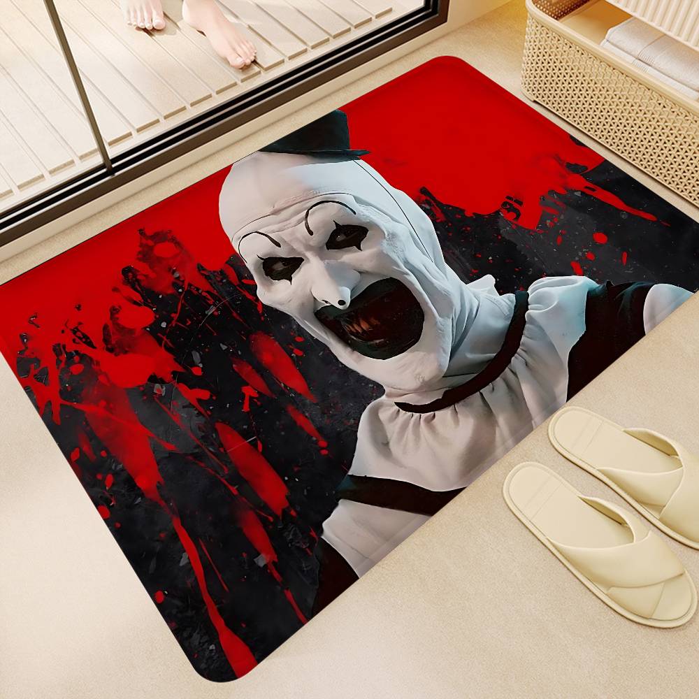 Halloween Horror Clown T-terrifierS Movie Entrance Door Mat Nordic Style Home Doormat Bathroom-Toilet Mats Bedroom Hotel Mat