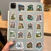 50pcs Vintage Retro Small House Stickers For Scrapbook Phone Laptop Guitar Stationery DIY Waterproof Sticker Decals Kids Toy