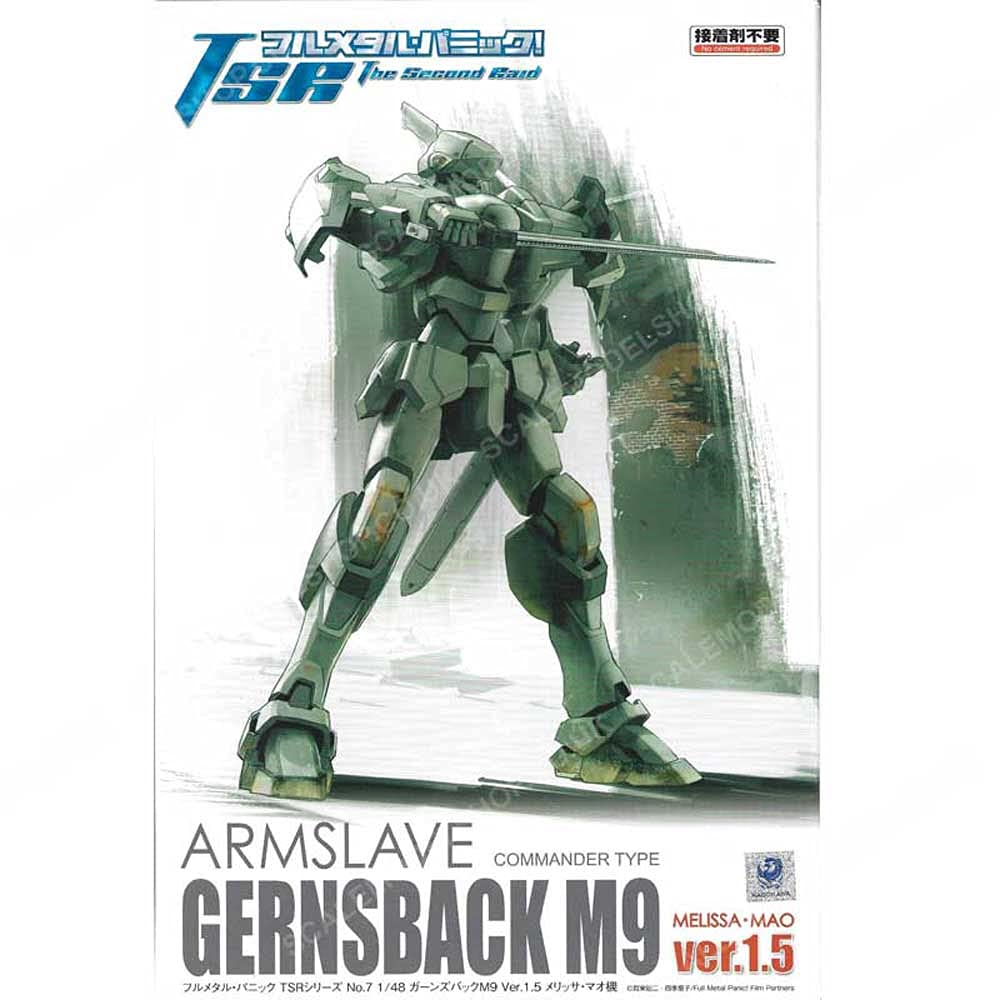 

Aoshima Bunka Kyozai Full Metal Panic TSR Arm Slave Gernsback M9 Melissa Mao Custom Масштабная пластиковая модель №7 Версия 1.5 1/48