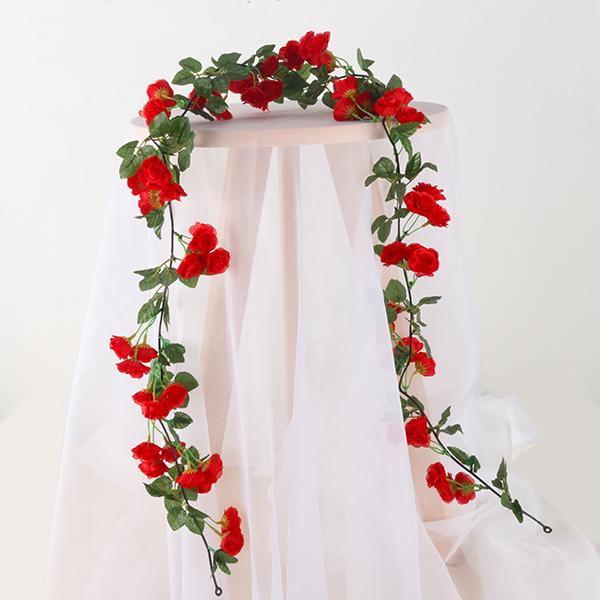 Artificial Rose Garland for Wall Hanging and Indoor Decor