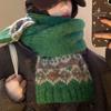 Plush Jacquard Knitted Scarf Thicken Fair Isle Style Shawl Retro Winter Cashmere Scarves  Women/Men