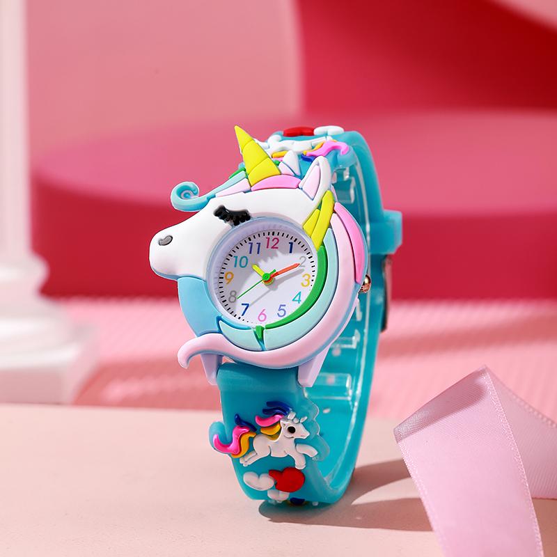 Carton Silicone Gift Watch for Boys and Girls Cute Colorful Lovely Kids Wristwatch