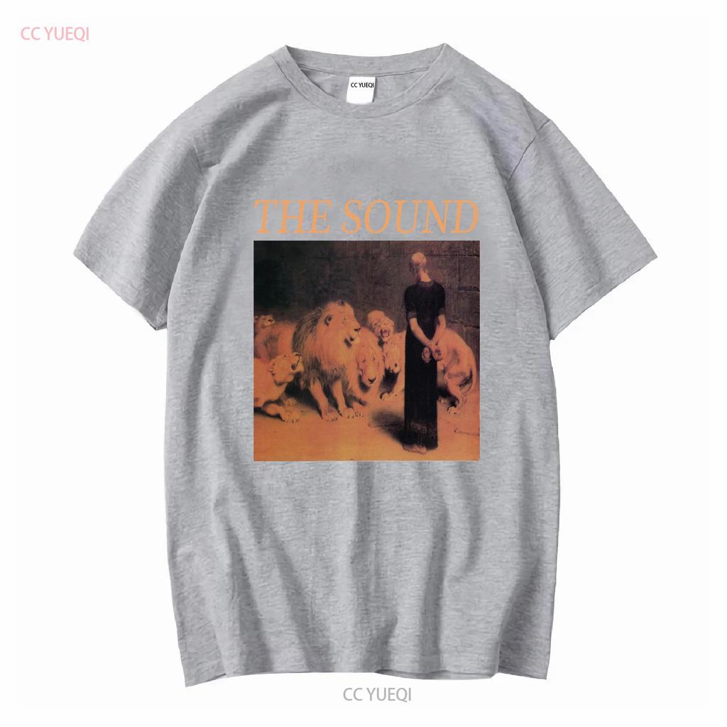 the sound T Shirt from lions mouth vintage Washed Stylish Top For Everyday Wear Casual Versatile Unisex homme fashion Soft