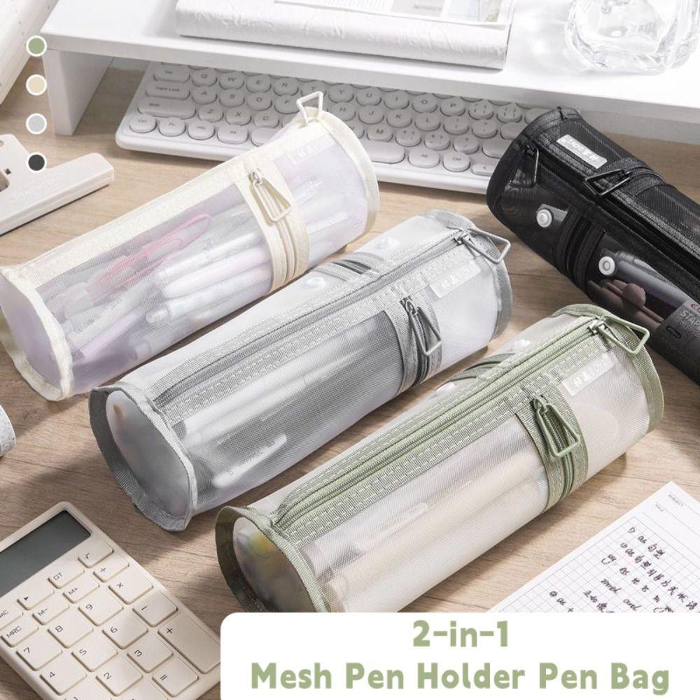 Portable Pen Bag Pen Holder Type Pen Box Simple Stationery Storage Bag  Students