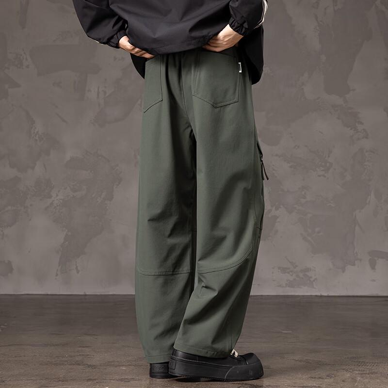 Men's Autumn/Winter Cotton Blend Casual Workwear Trousers