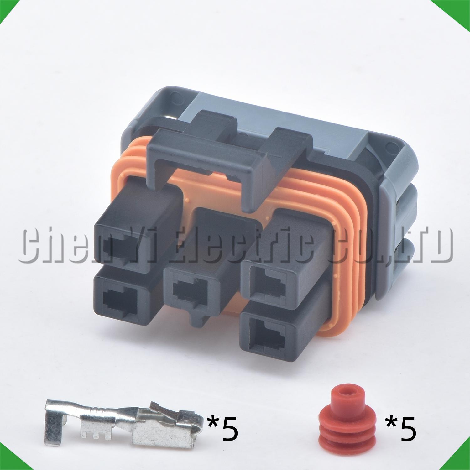 5 Pin Automotive waterproof DDEC ECM Connector wiring harness plug 12124630 For Cummins CAT Carter DDEC 3 and 4 or 12.7L Female