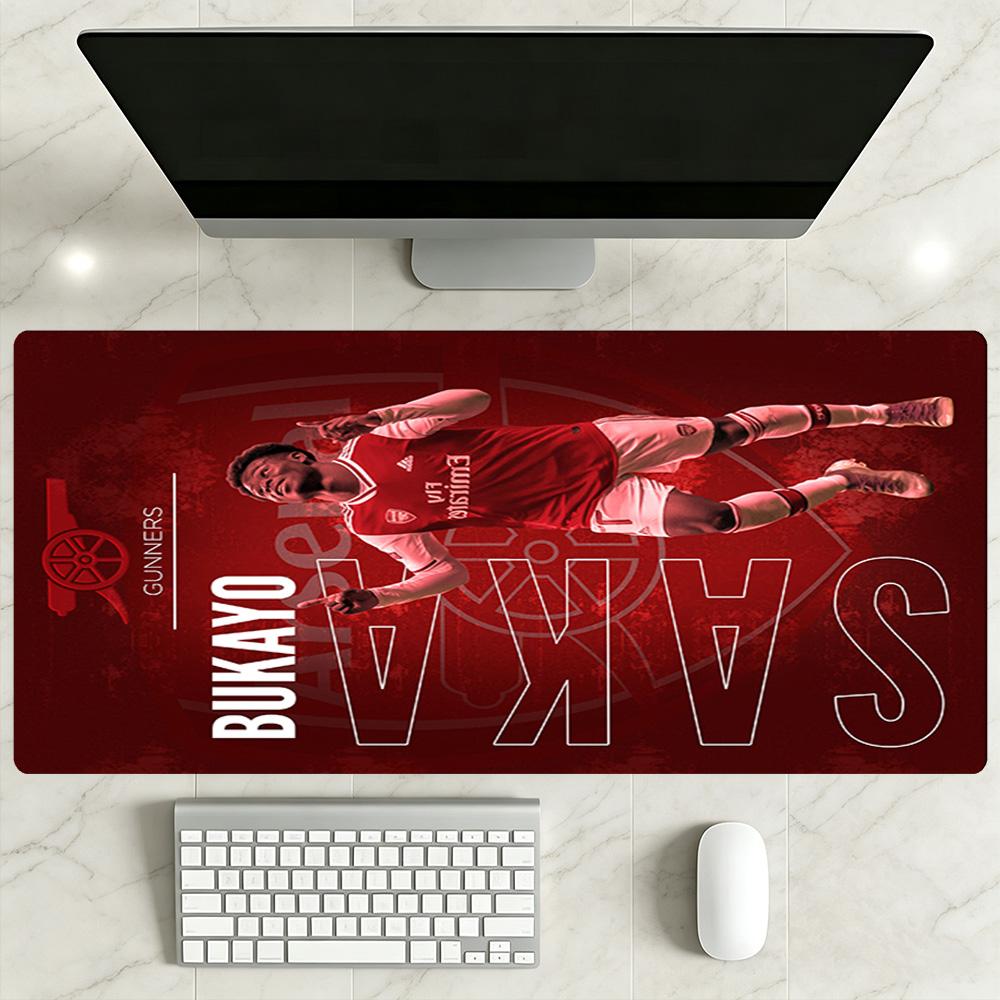 Arsenal Football Player Large Mouse Pad Desk Mat Ultra-Long Desk Mat Non-Slip Rubber Base Office Desk Accessory