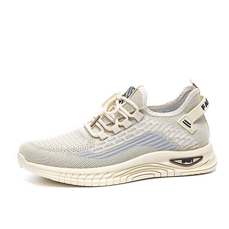 

Men s shoes autumn men s shoes coconut shoes mesh fly-woven casual sports running shoes lightweight trendy mesh shoes 44