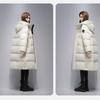 Winter  Over The Knee Hooded Mid Length Unisex Cotton Jacket, Loose and Thick, Warm Couple Jacket for Women