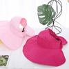 Adjustable Outdoor Beach Cap Foldable Summer Beach Hat Lightweight Sun Protection Hat Travel Use