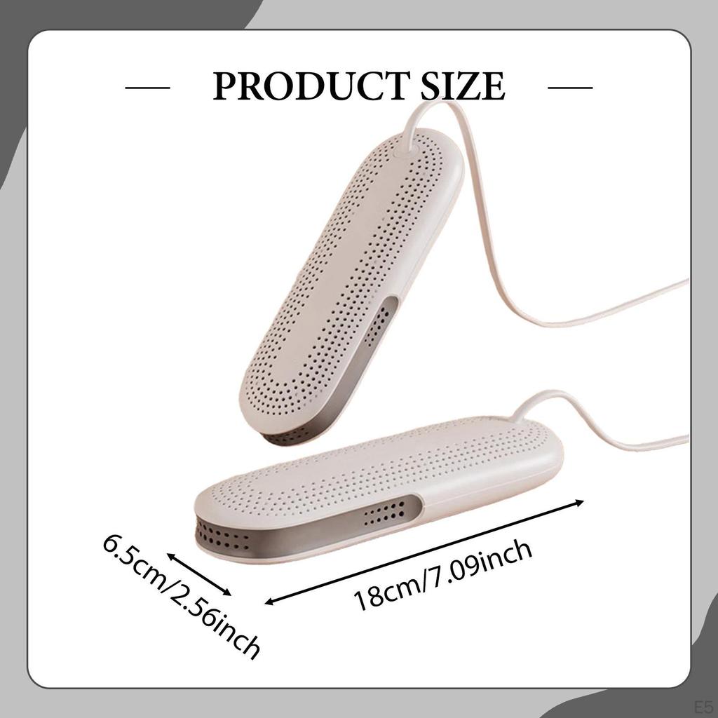 Schuhtrockner Elektrische Tragbare Trockenmaschine für Sneaker Hüte Skischuhe Weiß Orange