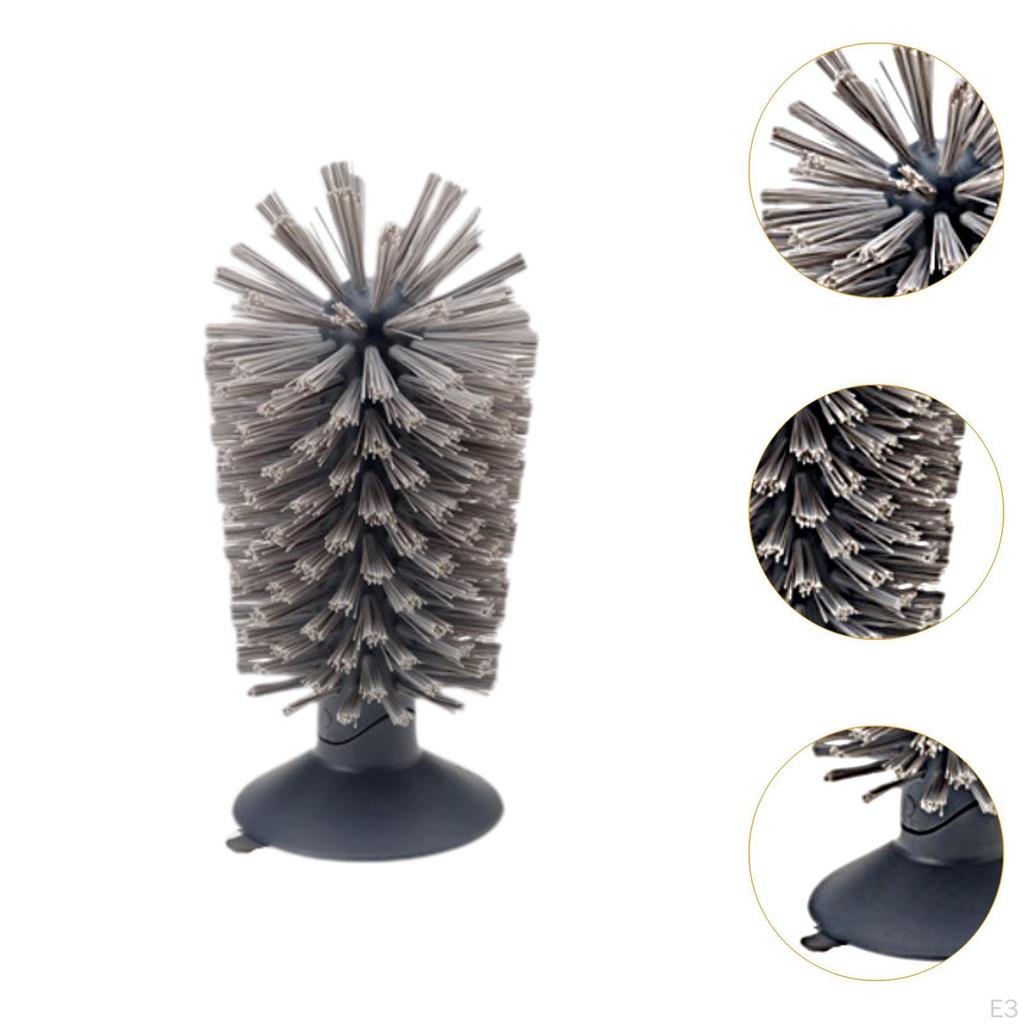 Bottle Cleaning Brush Cleaner Multi-use with Suction Cup Easy To Carry & Store Washer