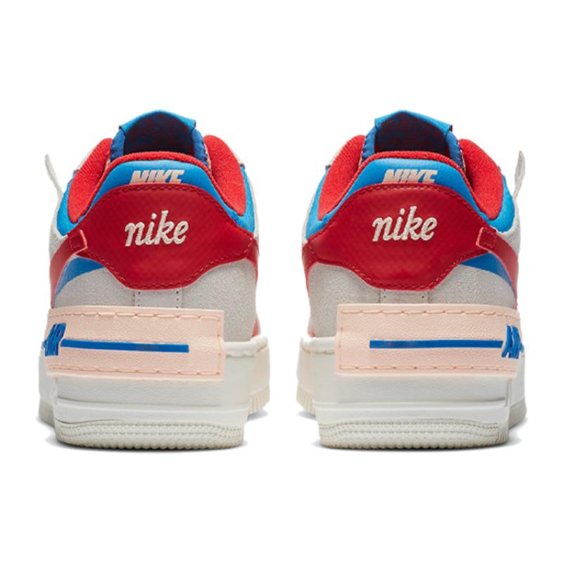 Nike Air Force 1 Shadow 'Sail Royal Red' Women's Sneakers CU8591-100