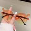 Children's Symmetrical Cute Animal Small Ears Framed Sunglasses Baby Stage Performance Birthday Decorative Sunglasses
