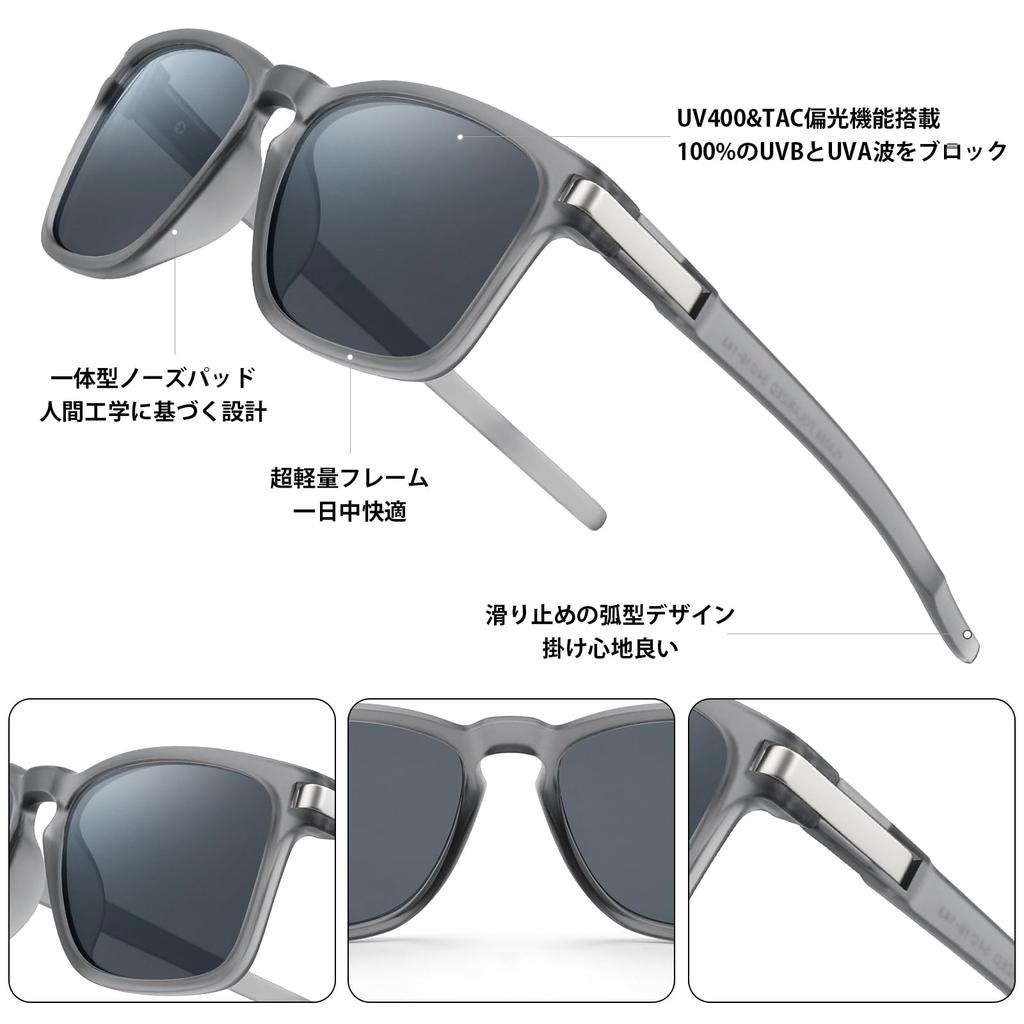 Feisedy Polarized Sunglasses TAC UV400 UV Protection for Driving, Fashionable, Unisex B1249