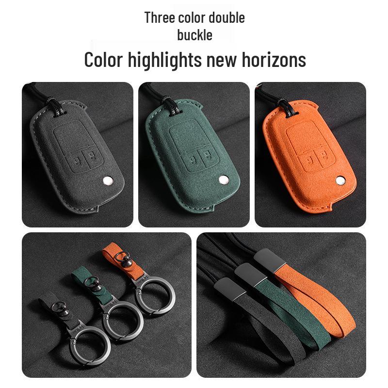 Chevrolet Key Cover: 3D Suede Protection for Cavalier, Malibu, Cruze, Trax, Monza, Sail