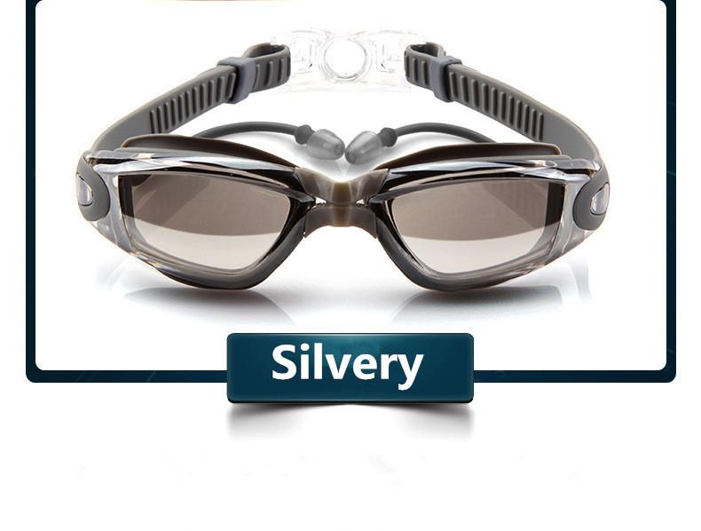 Swimming Goggles Adult Pool Glasses Anti Fog Men Women Uv Protection Optical Waterproof Swim Eyewear With Earplugs