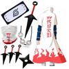 Set Costum Cosplay Anime Naruto, Prezentând Al Patrulea, Al Șaselea și Al Șaptelea Hokage, Membri Akatsuki cu Pelerine și Mantii.